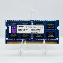 Kingston 4GB RAM DDR3 1600MHz SODIMM 2Rx8 PC3-12800S-11-11-F3