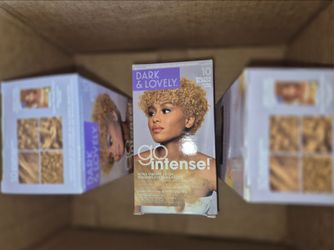 3 pack SoftSheen-Carson Dark & Lovely Go Intense! Ultra Vibrant Permanent Hair Color in shade #10 Golden Blonde