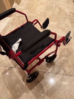 Medline medical transport wheelchair brand new in box ultra light weight wheel chair