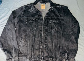 Black GAP Jean jacket Sz XS Men’s I wear Woman’s Lg fits me