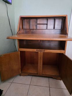 Vintage Wooden Bureau Desk