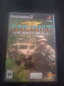 Pre-owned  Playstation 2 Game socom 3 U. S. NAVY SEALS  adult  owned in mint condition