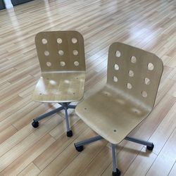 2  bamboo chairs