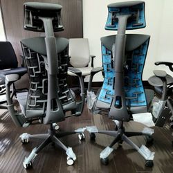 🔥BRAND NEW!🔥HERMAN MILLER LOGITECH X GAMING EMBODY CHAIRS WITH HEADREST INCLUDED ALL IN STOCK READY FOR PICK-UP  - DELIVERY  - SHIPPING
