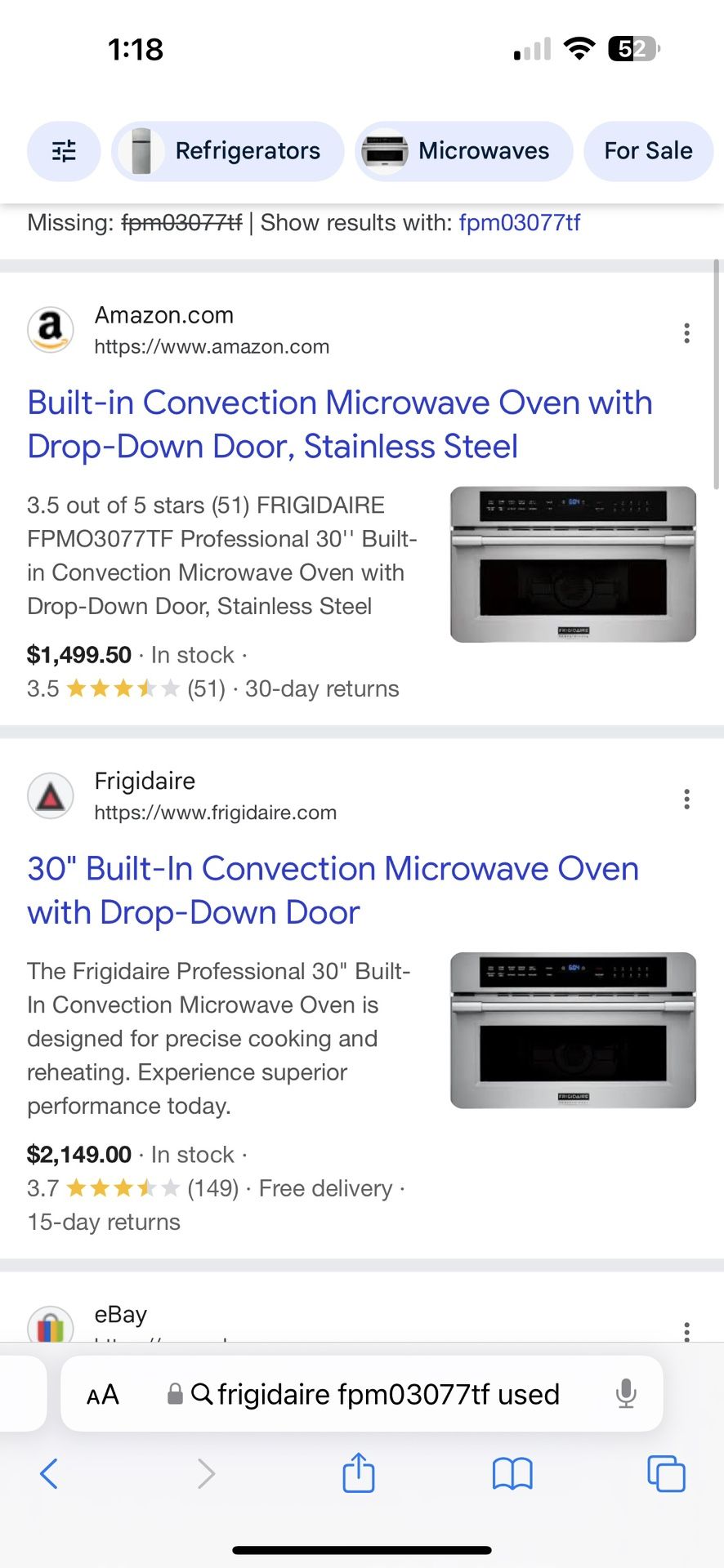 Frigidaire Microwave