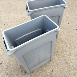$20 EACH RUBBERMAID 23 GALLON SLIM JIM TRASHCAN