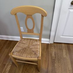 Natural Finish Wood Chair