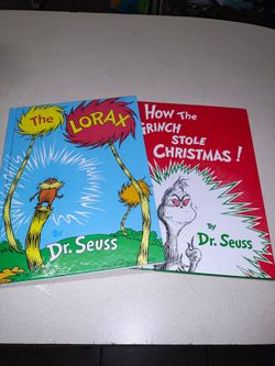 Dr. Seuss The Lorax and How The Grinch Stole Christmas hard back