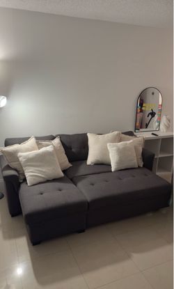 Small Sectional Couch with chaise storage