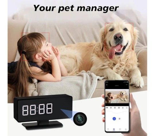 Hidden Camera Alarm Clock