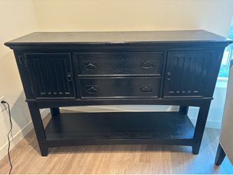 Black credenza/buffet/side board
