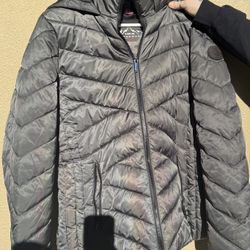 HFX Performance Women’s Grey  Puff Coat Size Large
