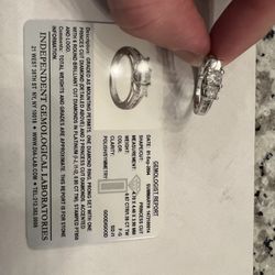 Diamond Ring -Princess Cut In Platinum 