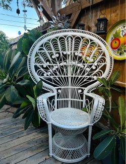 Vintage Peacock Chair