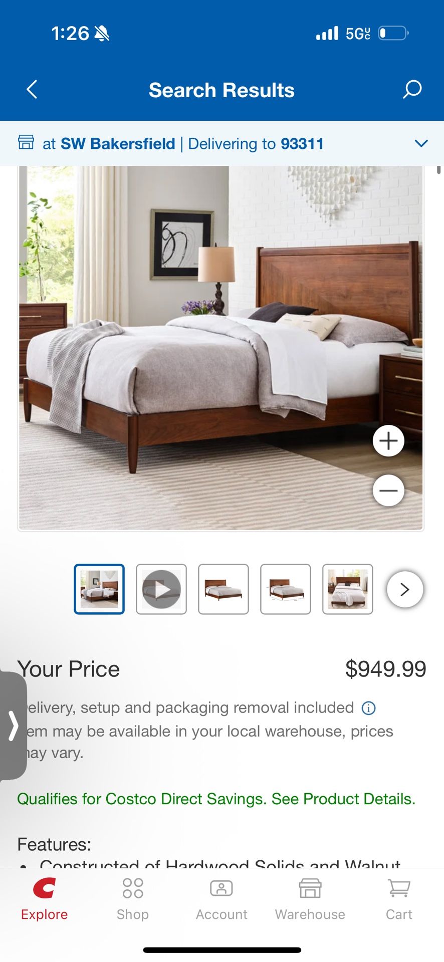 4 Pieces Queen Size Bedroom Set