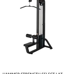 ISO Hammer Strength Lat Pull Down