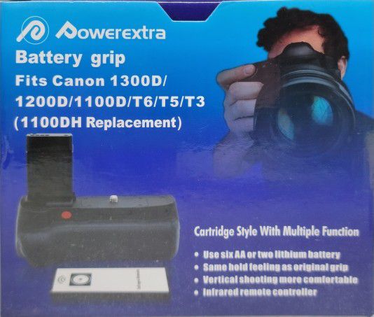 CAMERA BATTERY GRIP FITS 1300D 1200D 1100D T6 T5 T3 FOR 1100DH Just The Grip 