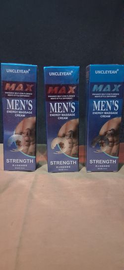 Uncleyeah MAX Men's Energy Massage Cream 3-Pack