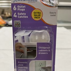 Dreambaby 6 Outlet Plugs 4 Safety Catches Extra Value Pack  Easy To Install