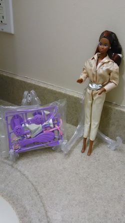 African American Barbie Doll With Brand New Accessories
