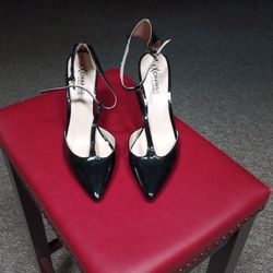 Black Patent Leather High Heels