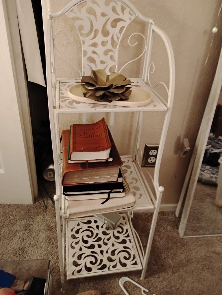 Shabby Chic White Bookshelves/Storage/Organizer