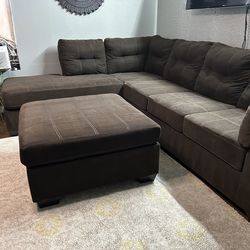 L Shape Sectional With Ottoman