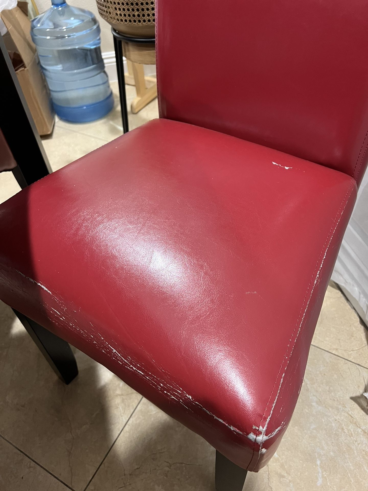 Dinning Set Black Table & Red Chairs for Sale in Temple City, CA
