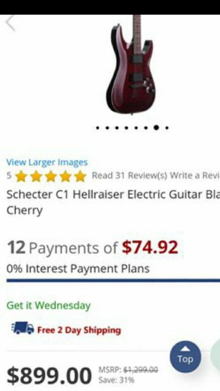 C1 Hellraiser electric guitar black cherry