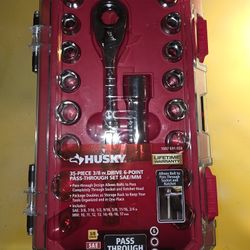 Husky 35-piece 3/8" Drive 6-point Pass-through Set (Sae/mm)(contact info removed) 