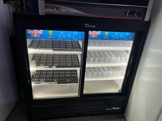 True Two-Door Commercial Glass Door Merchandiser Refrigerator