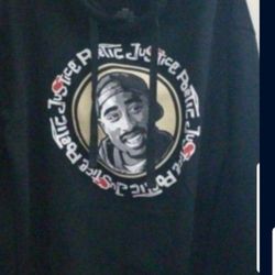 POETIC JUSTICE 1993'S 2PAC SHAKUR LIMITED EDITION MEN'S THICK WARM HOODIE SWEATER SIZE MEDIUM BLACK REGULAR FIT BRAND NEW WITH OUT TAGS .