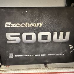 Excelvan 500W Desktop Computer Power Supply Unit PSU