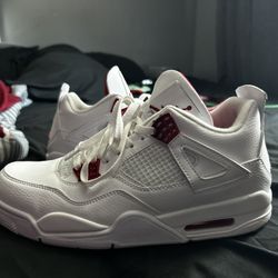 Nike Air Jordan 4 OG All Metallic Red And White