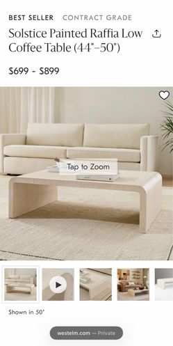 West elm coffee table