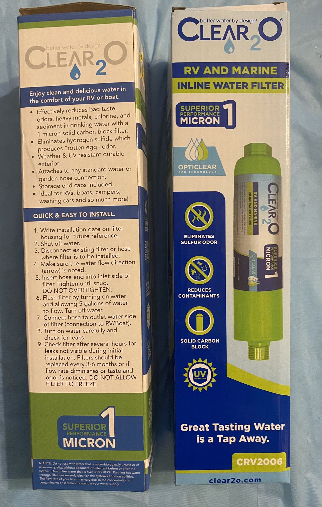 CRV2006 RV and Marine inline water filter Rv & Marine inline filter QTY 2