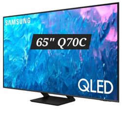 SAMSUNG 65" INCH QLED 4K SMART TV Q70C ACCESSORIES INCLUDED 