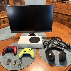 Xbox Series S With Monitor & Headset
