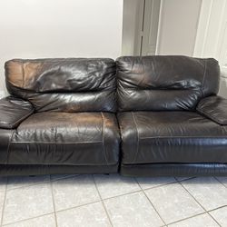 Electric Leather Couch