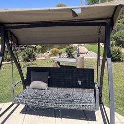 Bench Swing - Tear In Top, Shows Wear, Sturdy