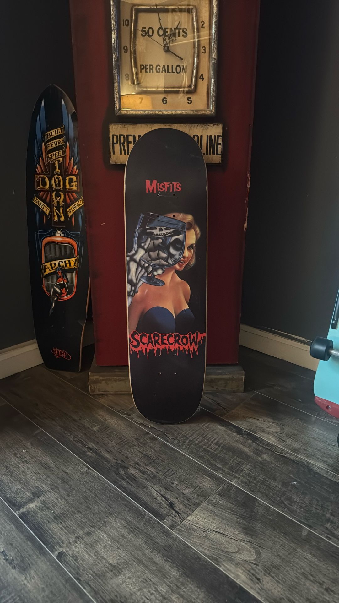 Vintage NOS 1997 Scarecrow Misfits Slick Skateboard