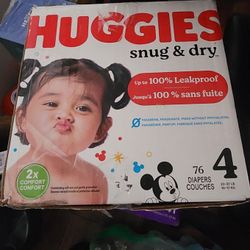 Huggies 4 $20 Each Box. Price Is Firm !