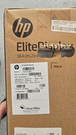 HP E232 monitor new in box