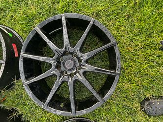 Dark Gray Aftermarket Alloy Wheel Rim