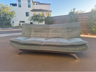 Blue futon