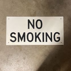 Vintage Metal Sign NO SMOKING
