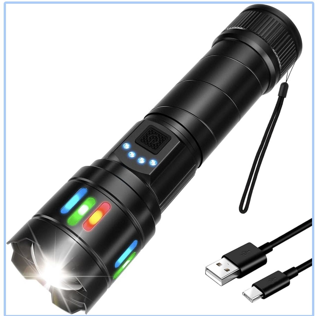 Super Bright 13 Modes Adjustable Flashlight