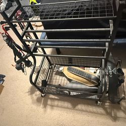 Gym rack random accessories