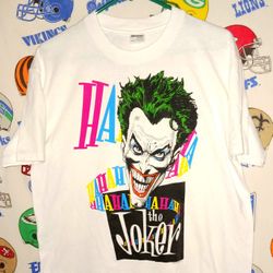 Vintage 1987 DC Comics The Joker Batman Villian Tee Shirt