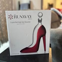 Godinger Red High Heel Decanter